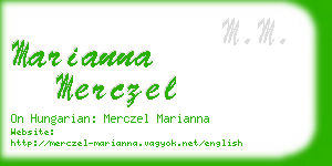 marianna merczel business card